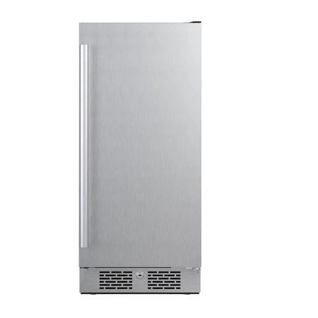 AVALLON 15 Inch Wide 33 Cu Ft Compact Refrigerator with LED Lighting and Right Swing Door AFR152SSRH